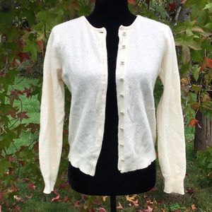 Jeanne Pierre Lambswool/Angora Cardigan